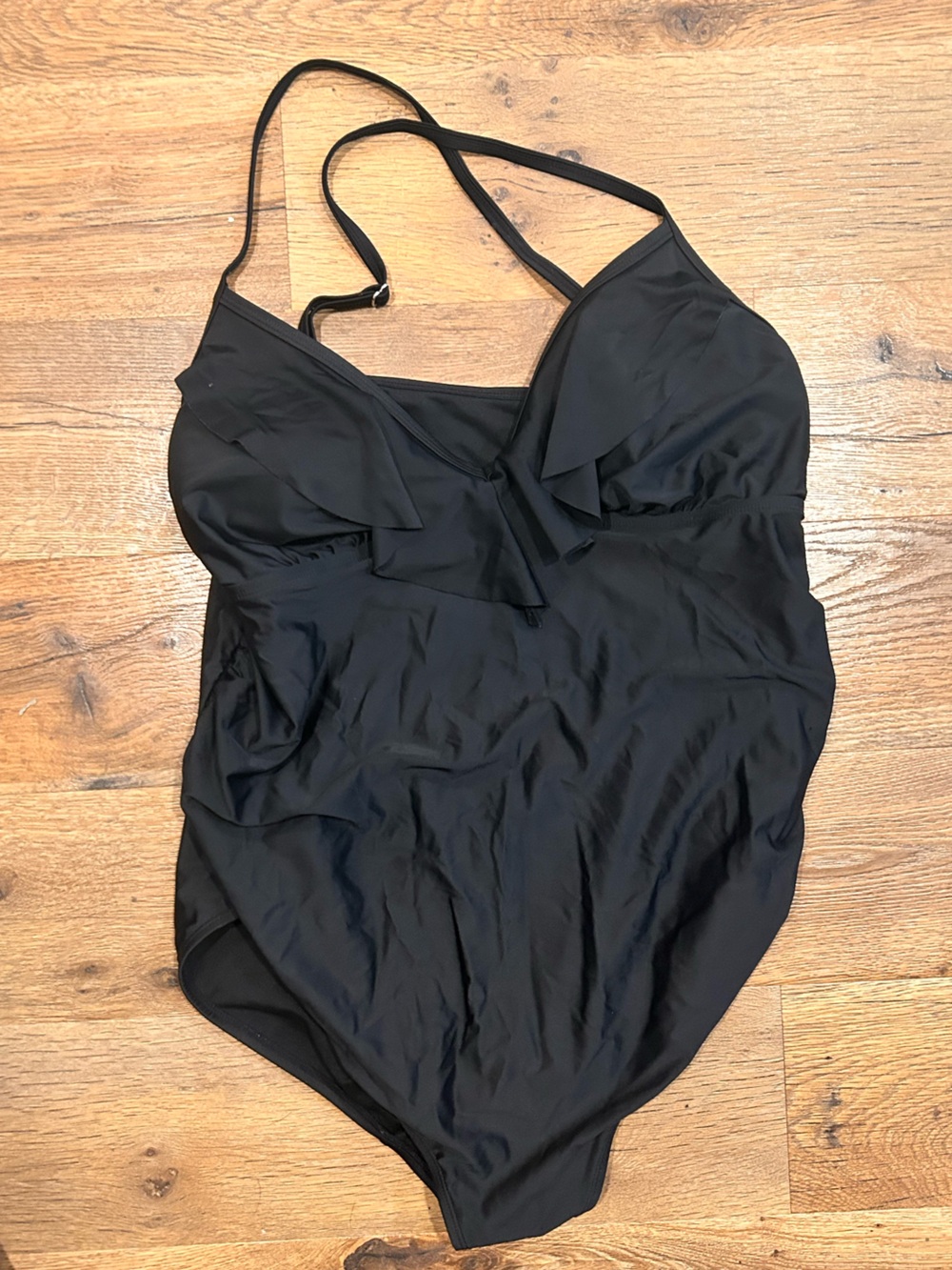 Isabel Maternity by Ingrid & Isabel Black One-Piece Swimsuit